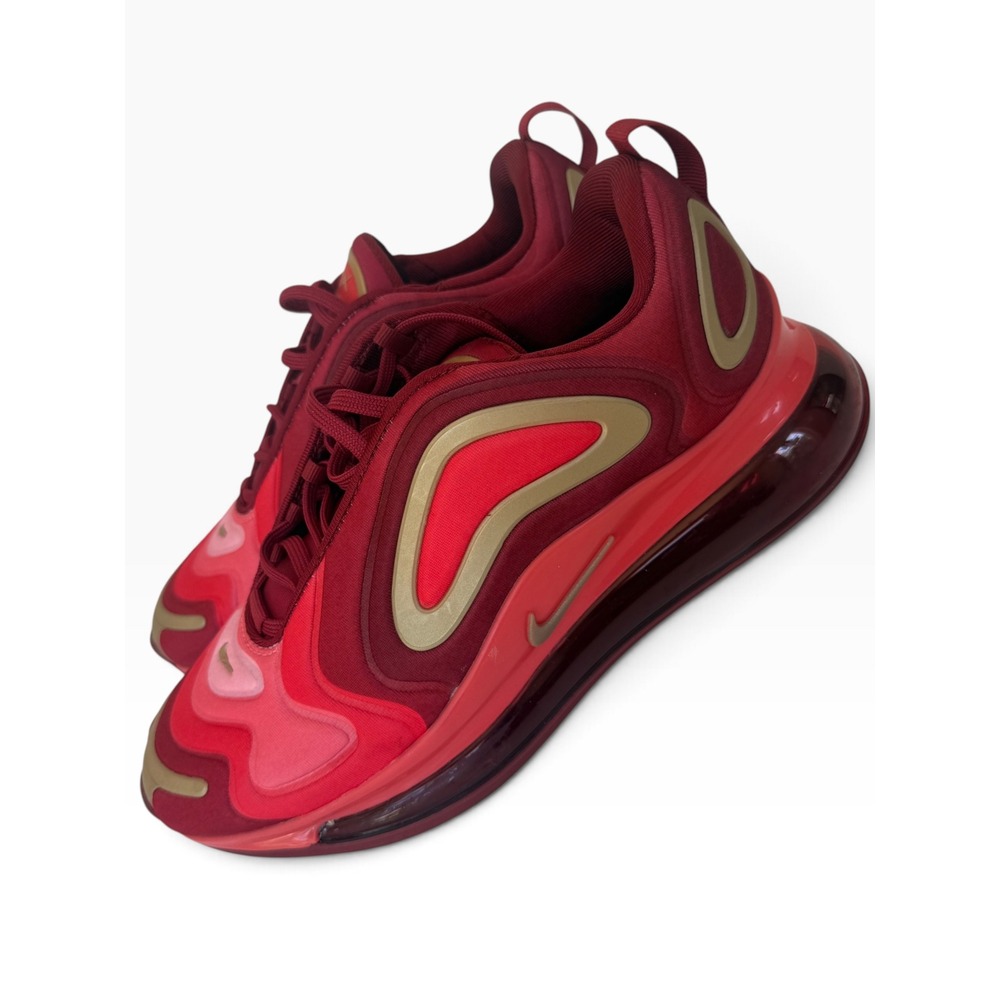 Nike Air Max 720 Team Red Gold Women 7.5 Running Shoes AQ3195-600